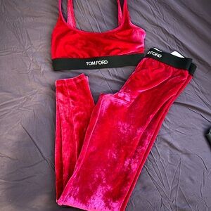 Tom ford pink velvet set